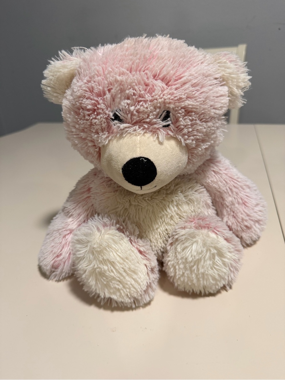 Warmies Microwavable Marshmallow Pink Bear - EUC - KH-G0111